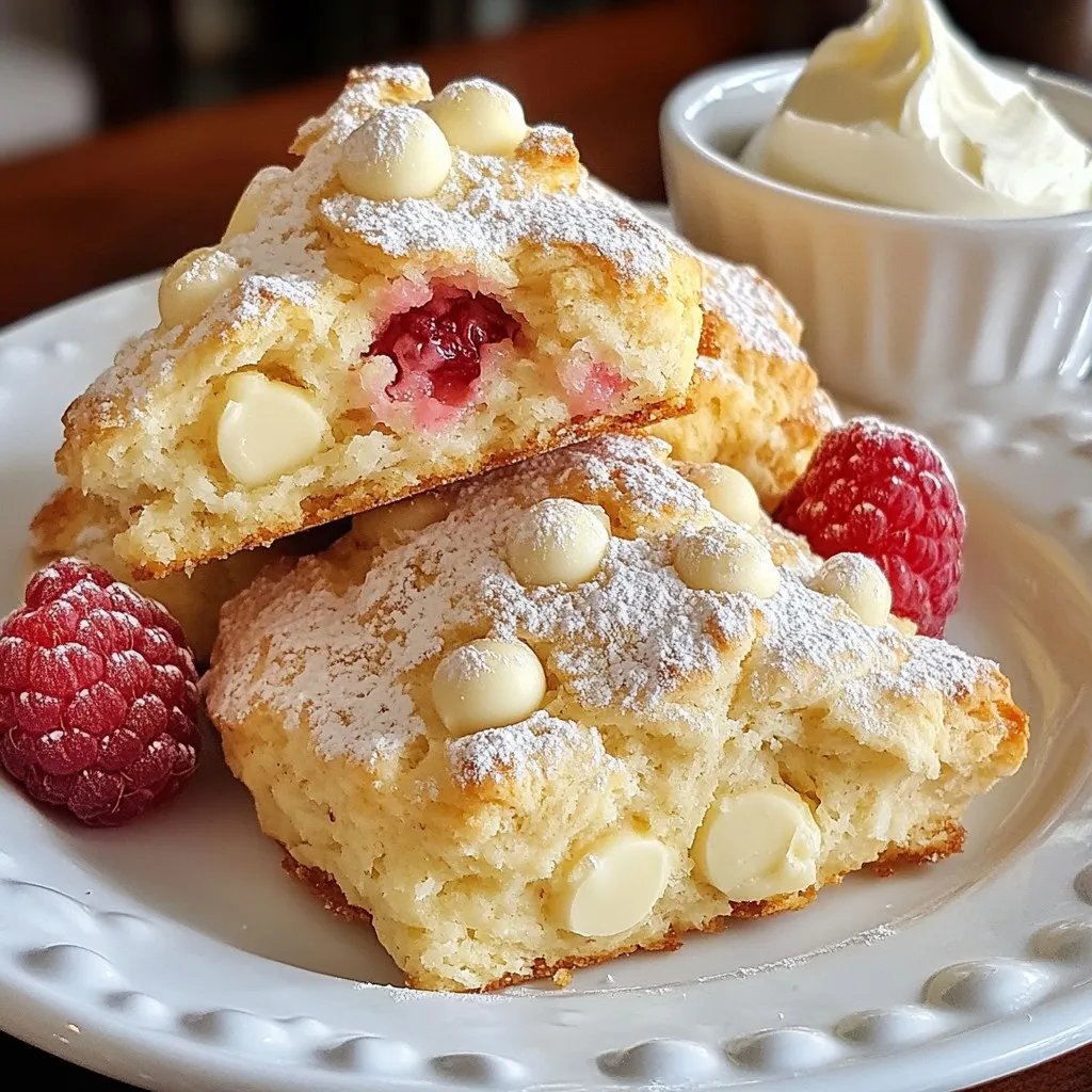 Himbeer-Weiße Schokolade Scones Leckeres Rezept