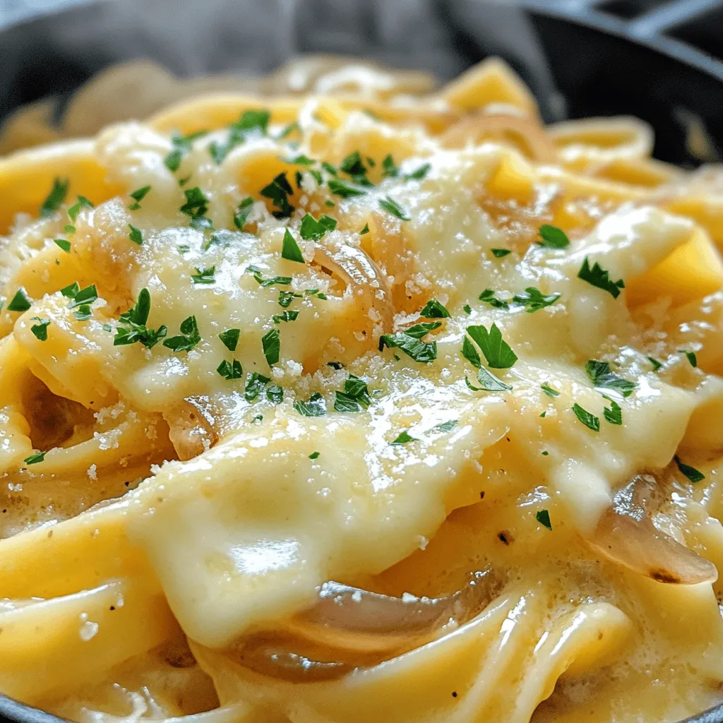 One Pot French Onion Pasta Köstliches Gericht leicht