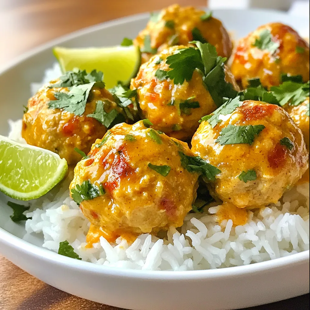 Kokos-Curry-Fleischbällchen für ein köstliches Essen