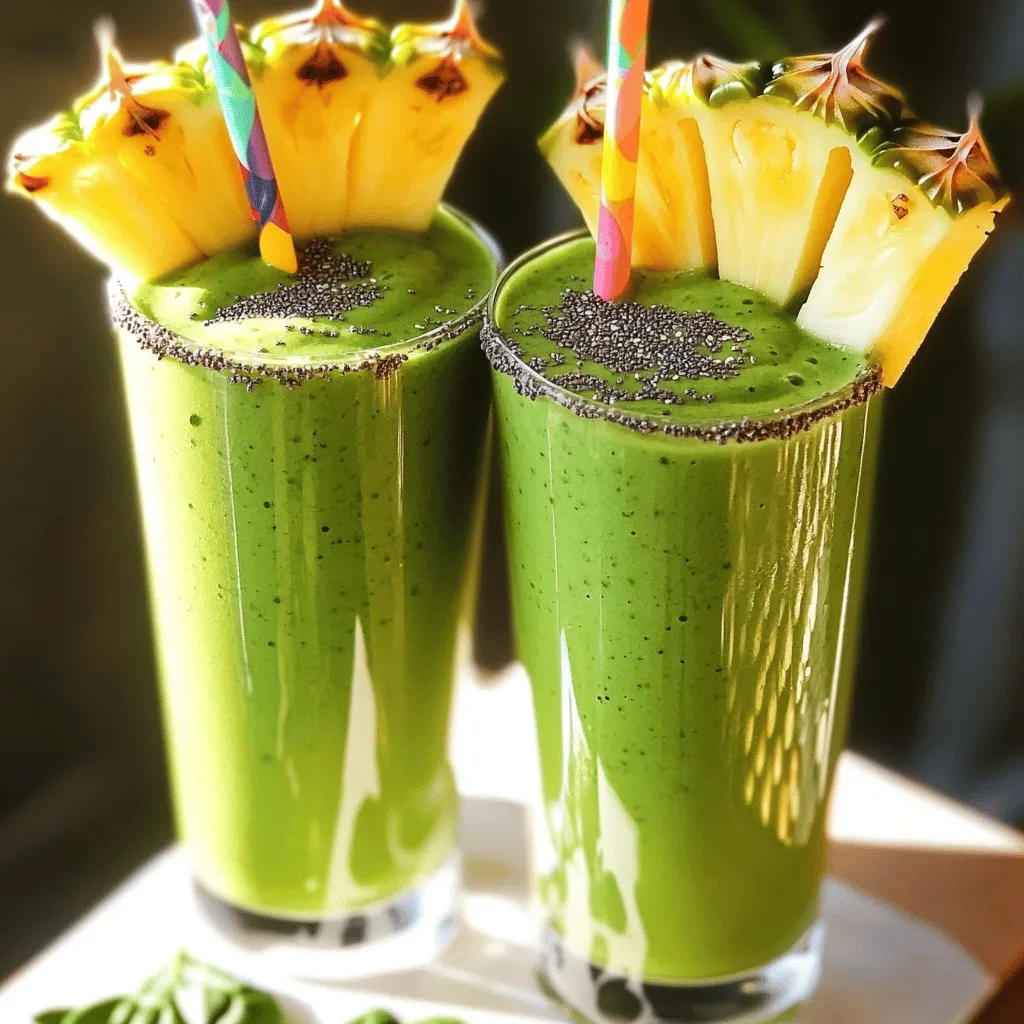 Tropical Green Smoothie erfrischend und gesund genießen