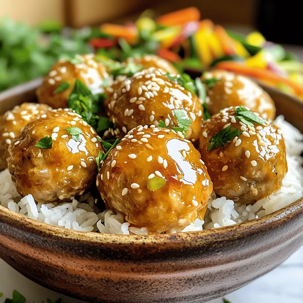 Honig Knoblauch Hühnchenfleischbällchen Köstliches Rezept