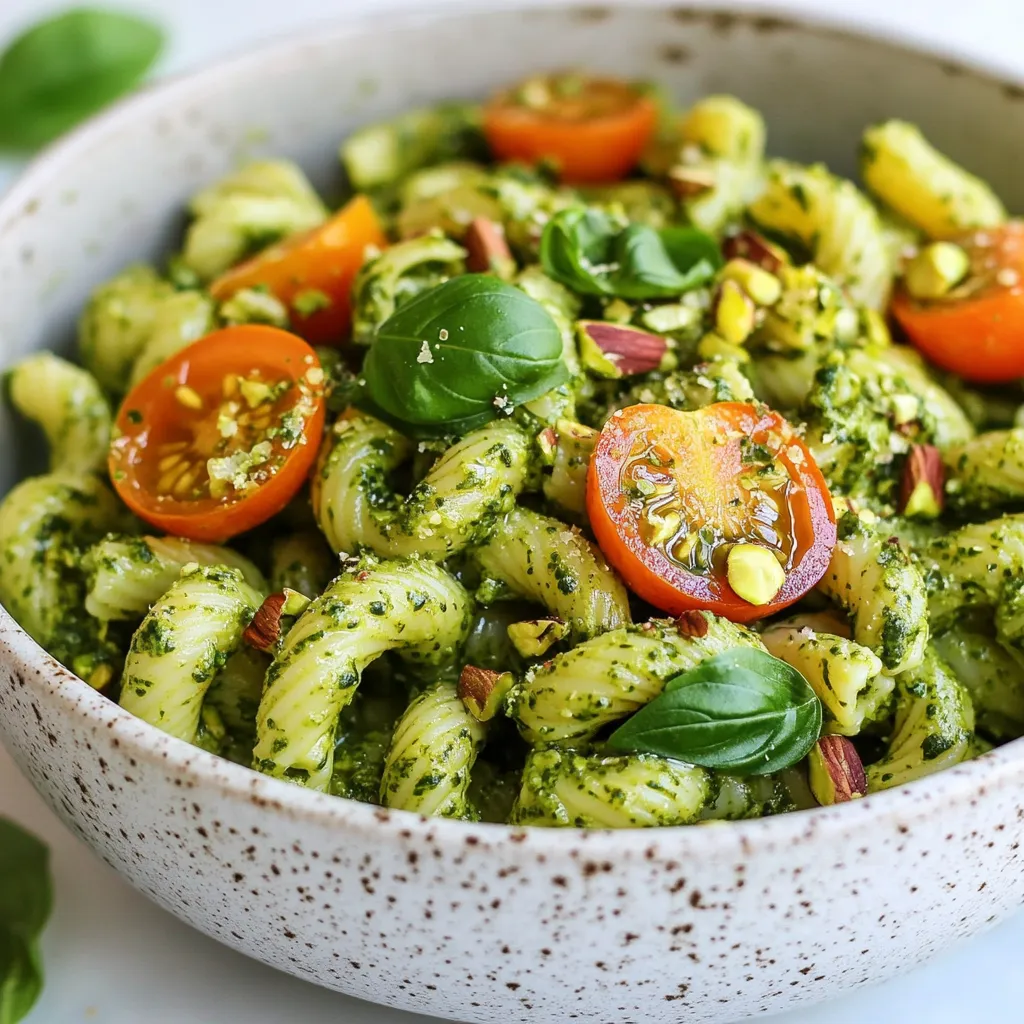 Pistazienpesto Pasta Schmackhaftes und Einfaches Gericht