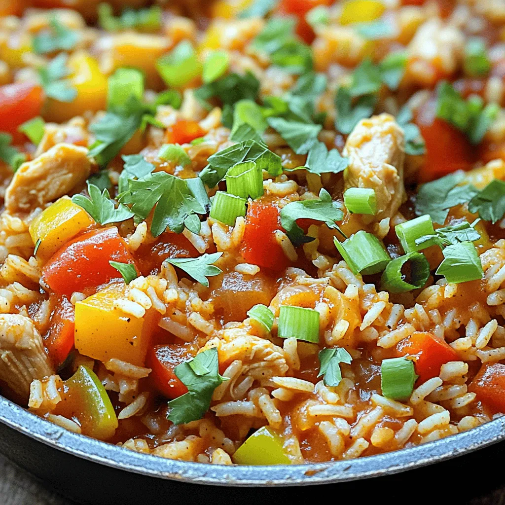 Cajun Chicken Rice Skillet Würziges und Einfaches Gericht