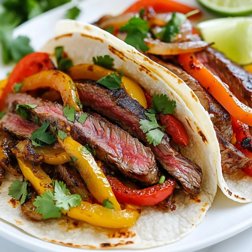 Knoblauchbutter Steak Fajitas Schnelles Rezept