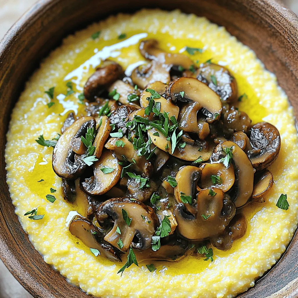 Cremige Polenta mit Pilzragout Einfaches Rezept