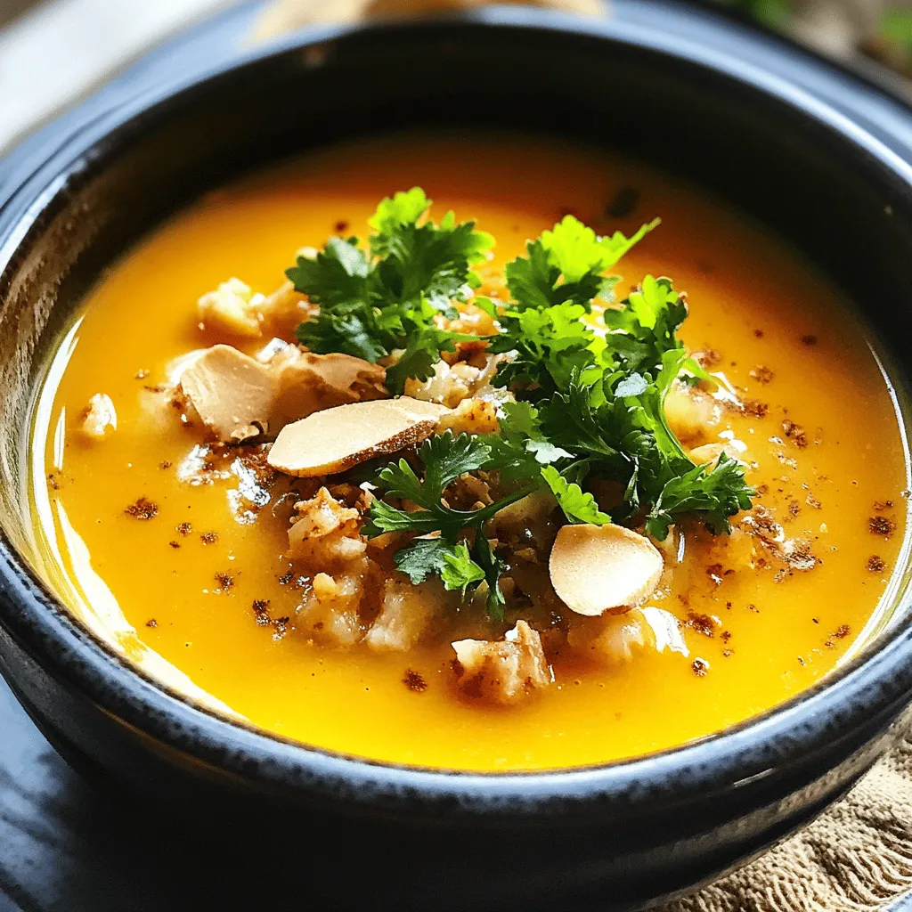 Kürbiscremesuppe mit gerösteten Kürbiskernen lecker machen