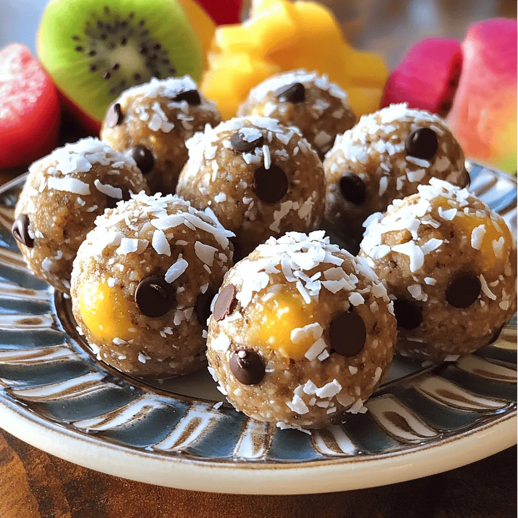Almond Joy Energy Balls einfache und gesunde Snacks