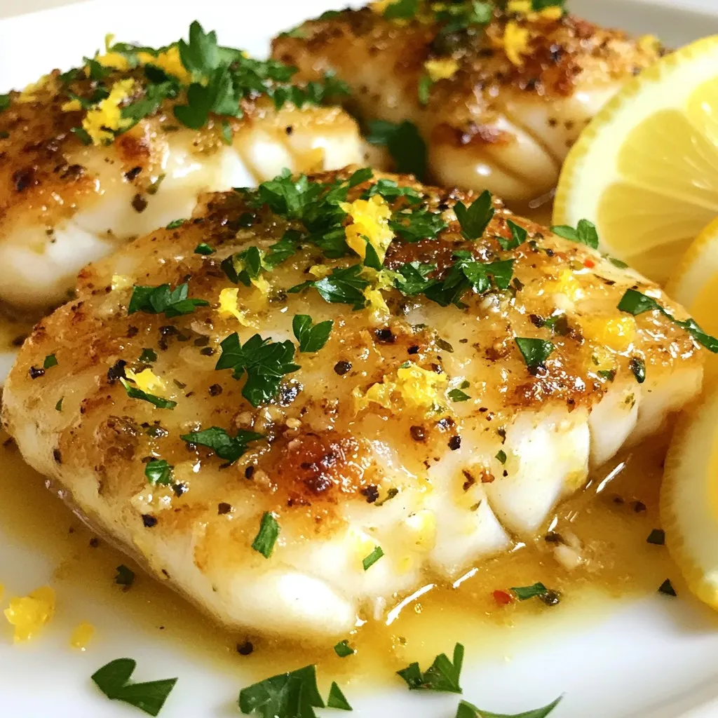 Lemon Garlic Butter Cod Einfaches und köstliches Rezept