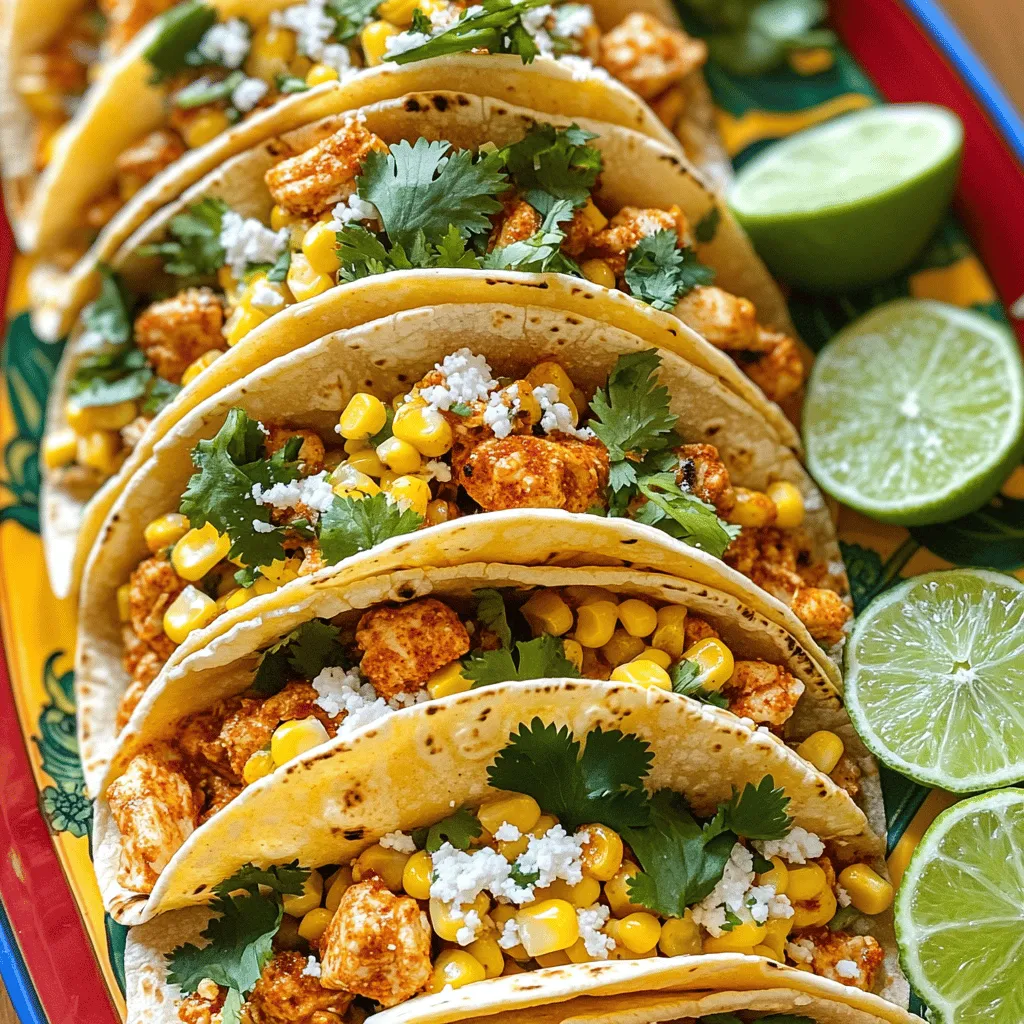 Chili Lime Chicken Street Corn Tacos Einfach und Lecker