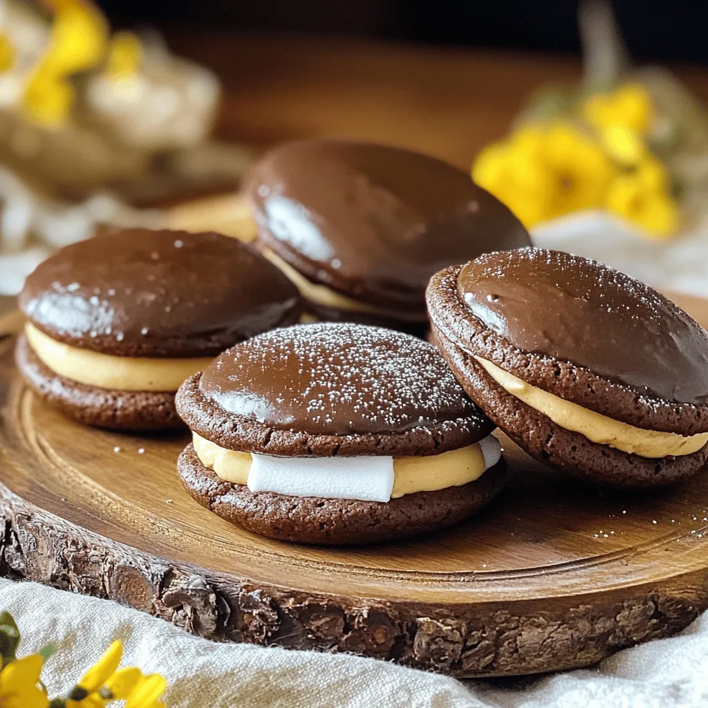Schokoladen-Marshmallow-Whoopie-Pies Lecker und Einfach