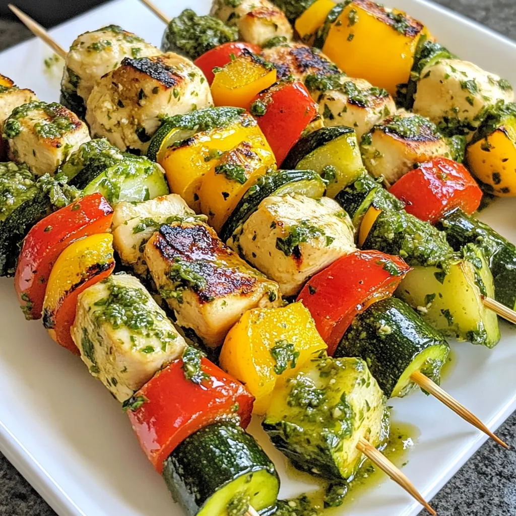 Chimichurri Chicken Skewers Einfache und leckere Idee