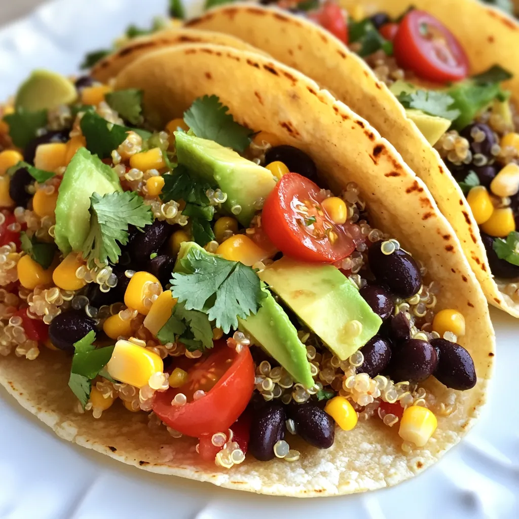 Zesty Lime Quinoa Tacos Schnelle und leichte Mahlzeit