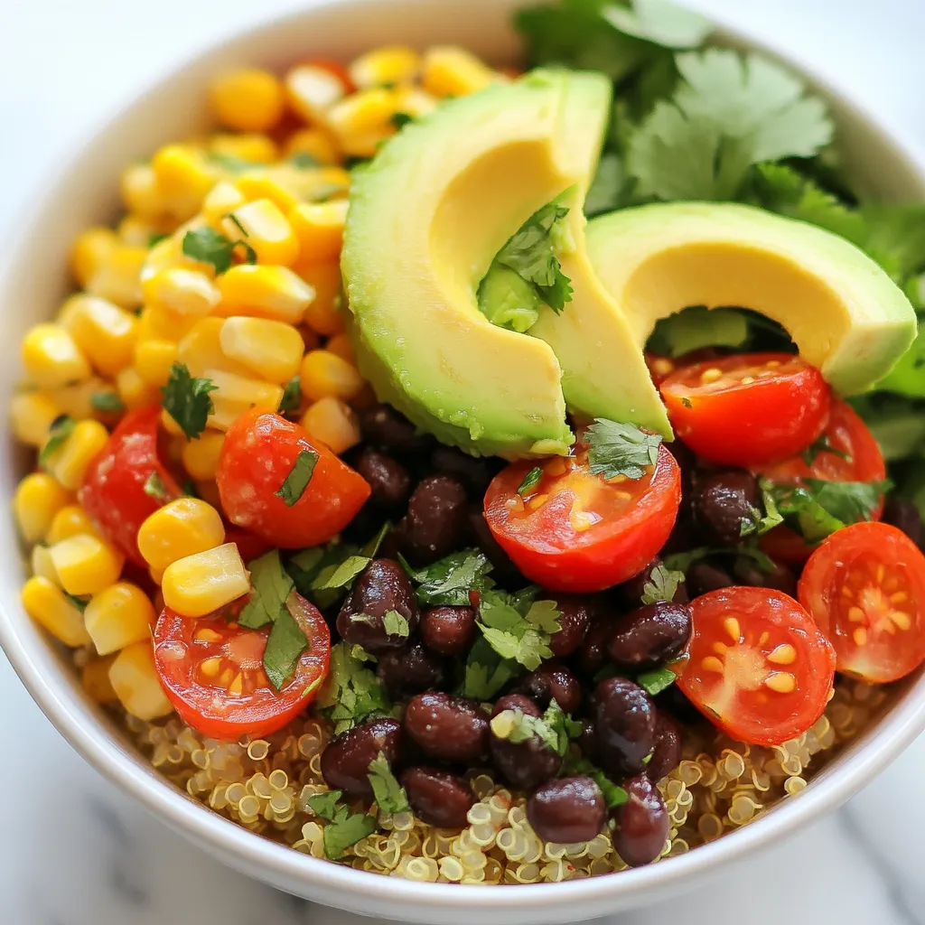 Southwest Black Bean Quinoa Bowl Kraftvoll und Nahrhaft