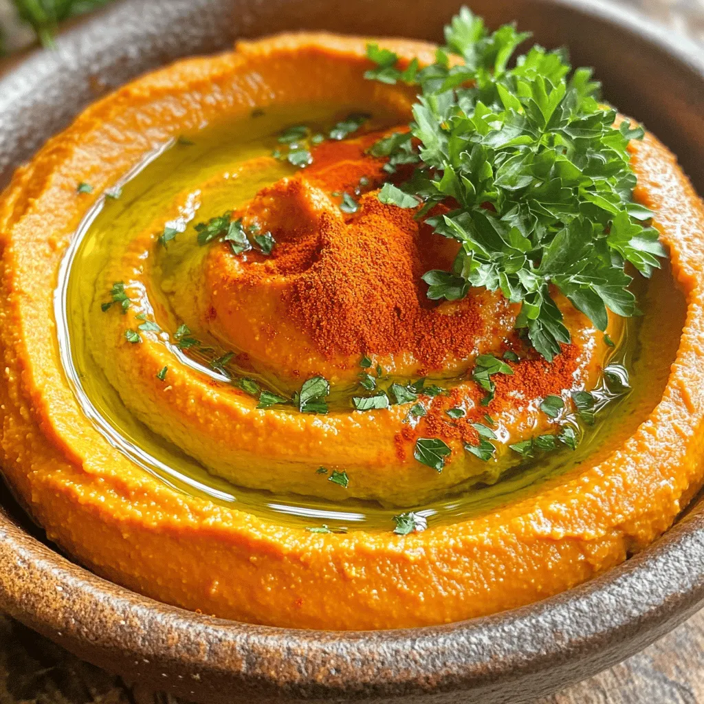 Roasted Red Pepper Hummus Einfaches Rezept für Genuss