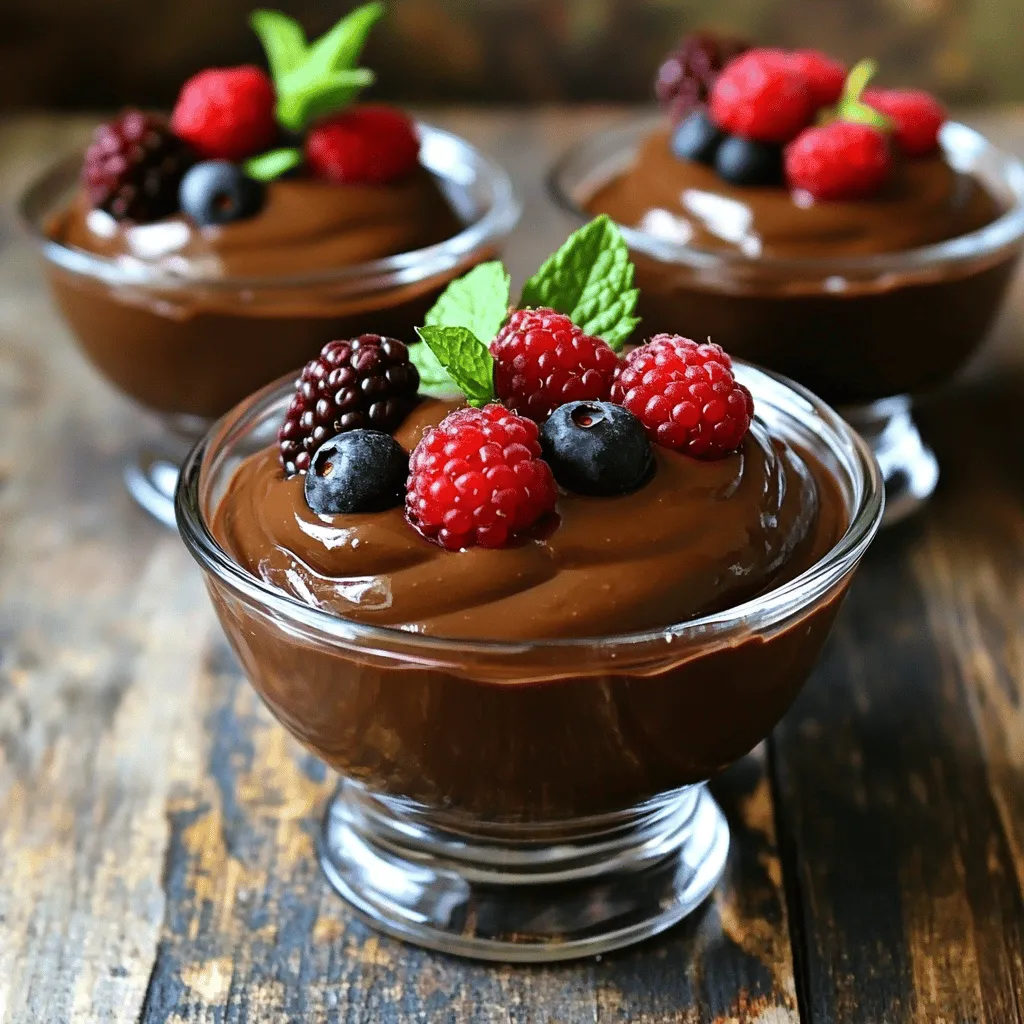 Vegan Chocolate Avocado Mousse Cremig und Köstlich