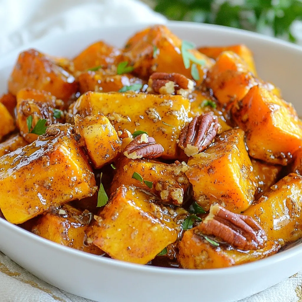 Maple Cinnamon Roasted Sweet Potatoes Köstliches Rezept