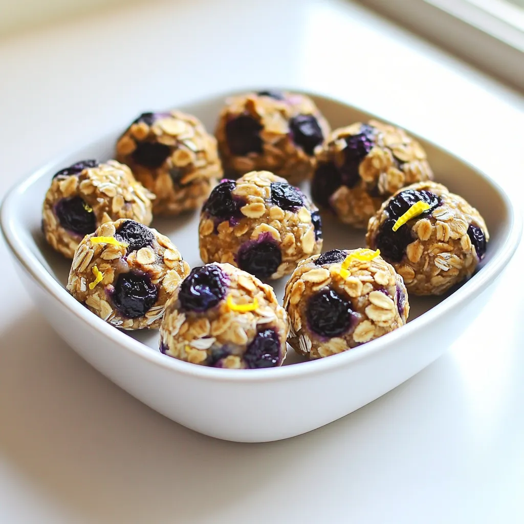 Blueberry Lemon Energy Bites Kraftvolle No-Bake Snacks