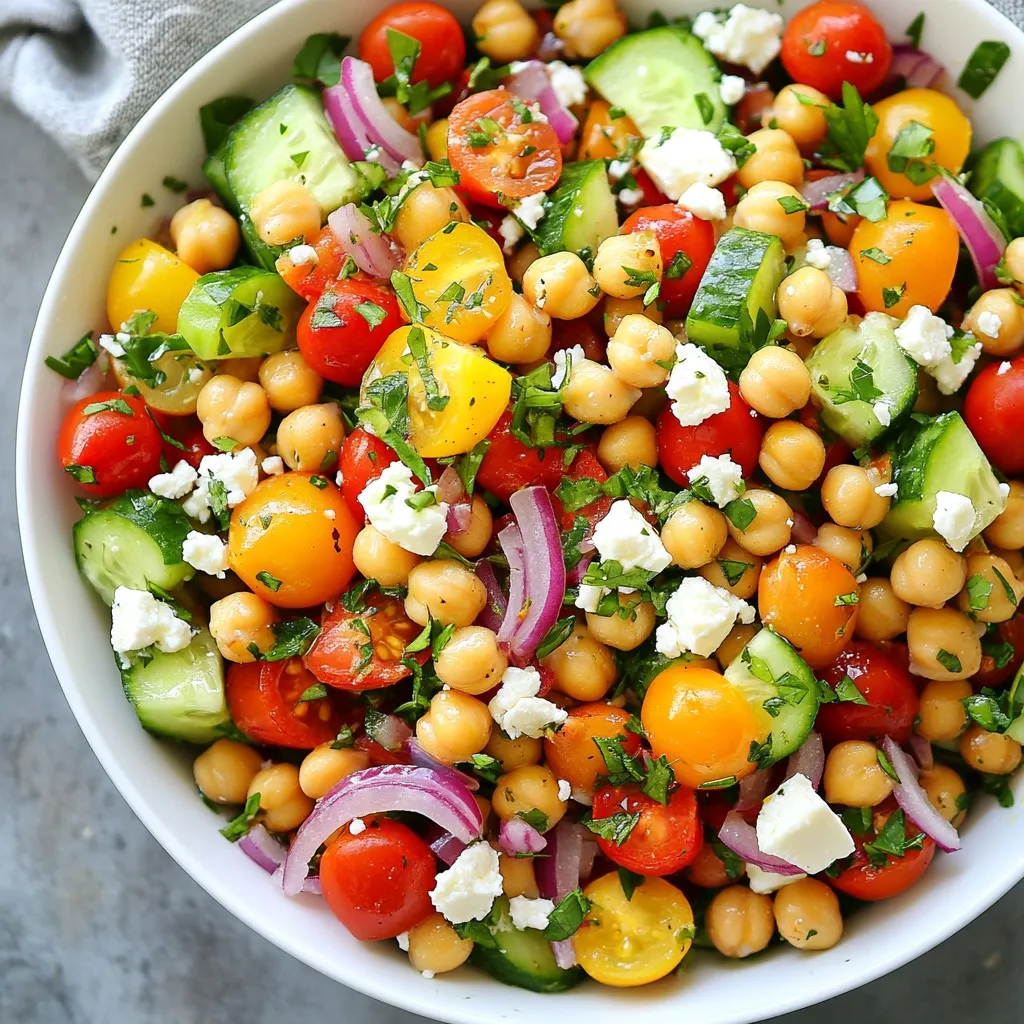 Kichererbsensalat Griechenland Frisch und Schmackhaft