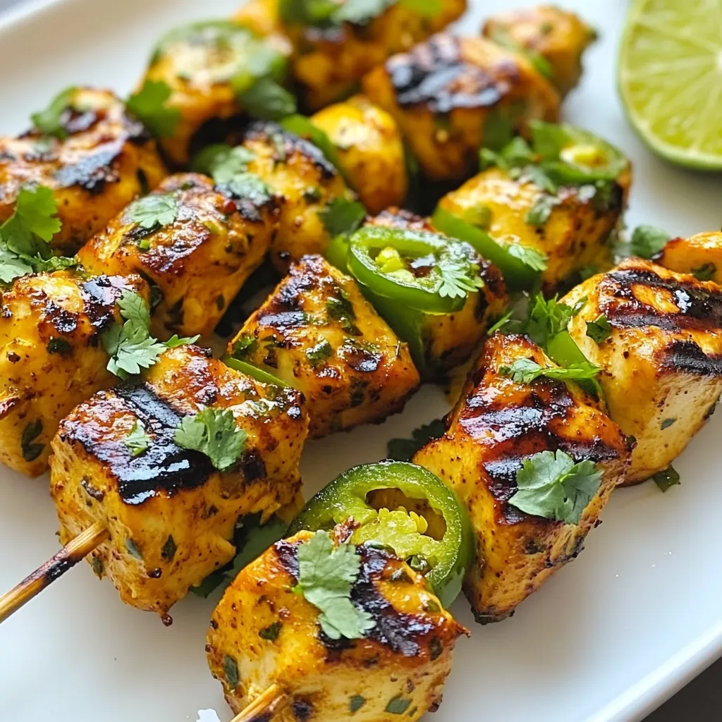 Jalapeño Lime Chicken Skewers Leckerer Grillgenuss