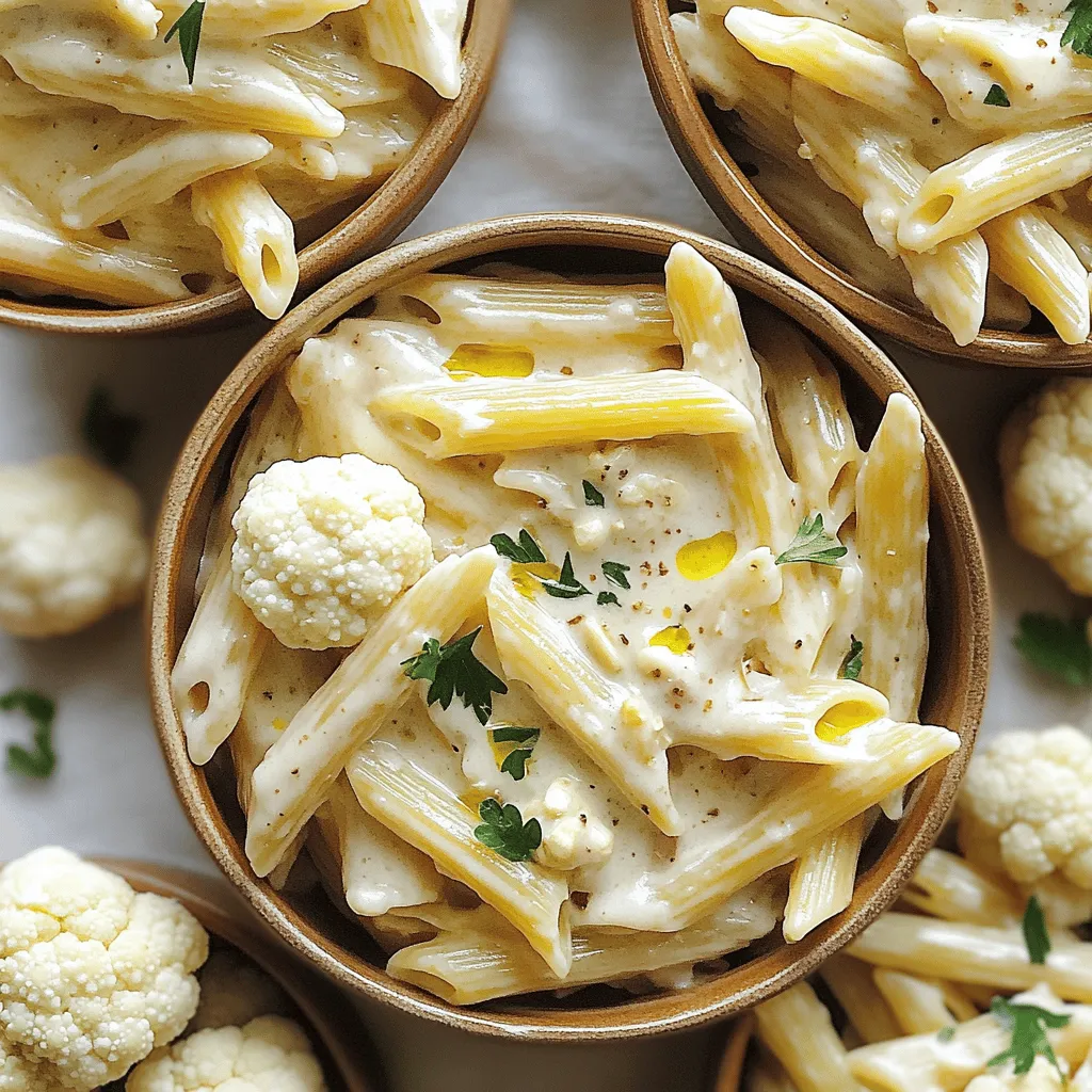 Vegan Cauliflower Alfredo Pasta Einfache und Cremige Mahlzeit