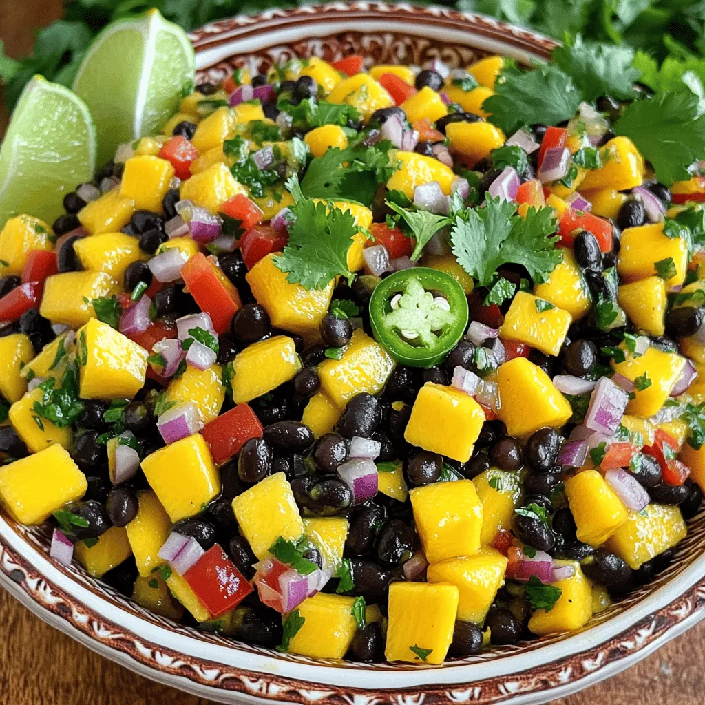 Mango Black Bean Salsa Frisch und Geschmacksvoll