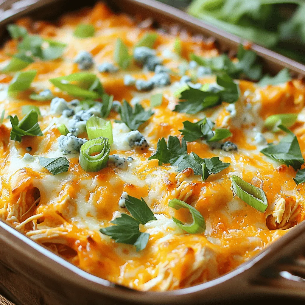 Loaded Buffalo Chicken Casserole Einfache und Solide Mahlzeit