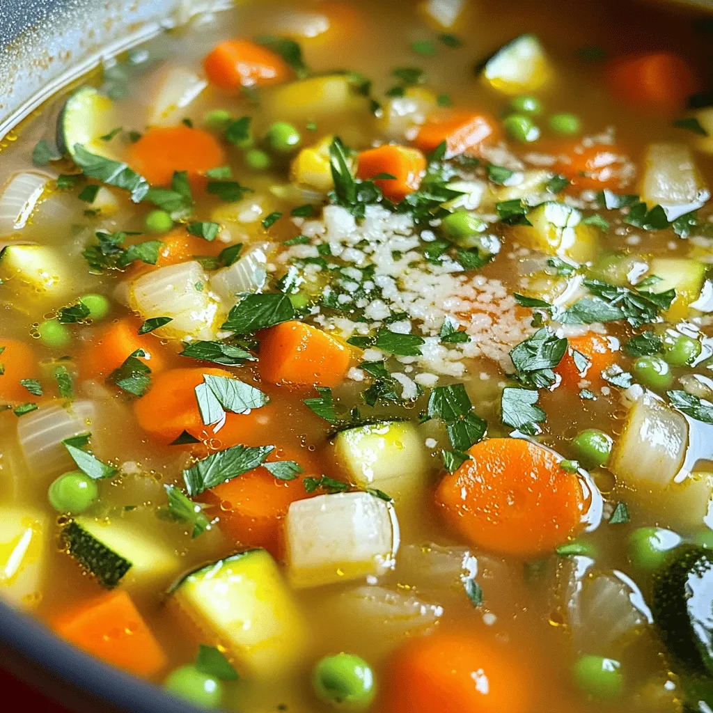 Veggie Packed Minestrone Soup Gesund und Lecker