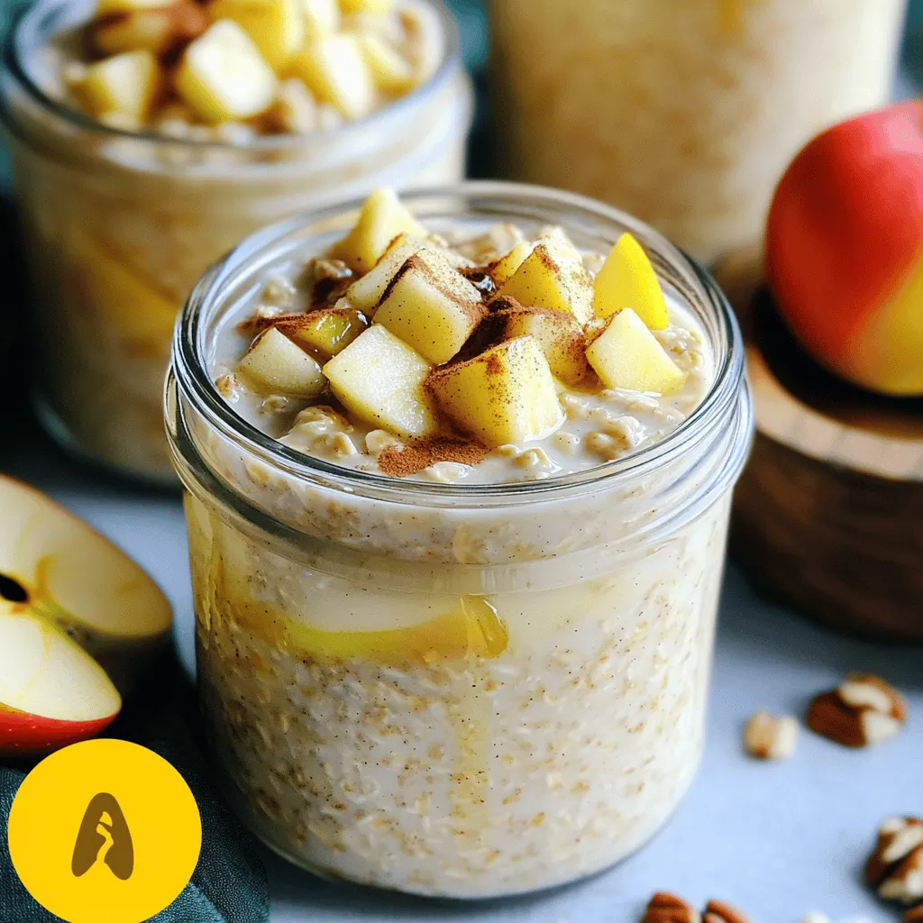 Apfel-Zimt Overnight Oats Einfache und gesunde Idee