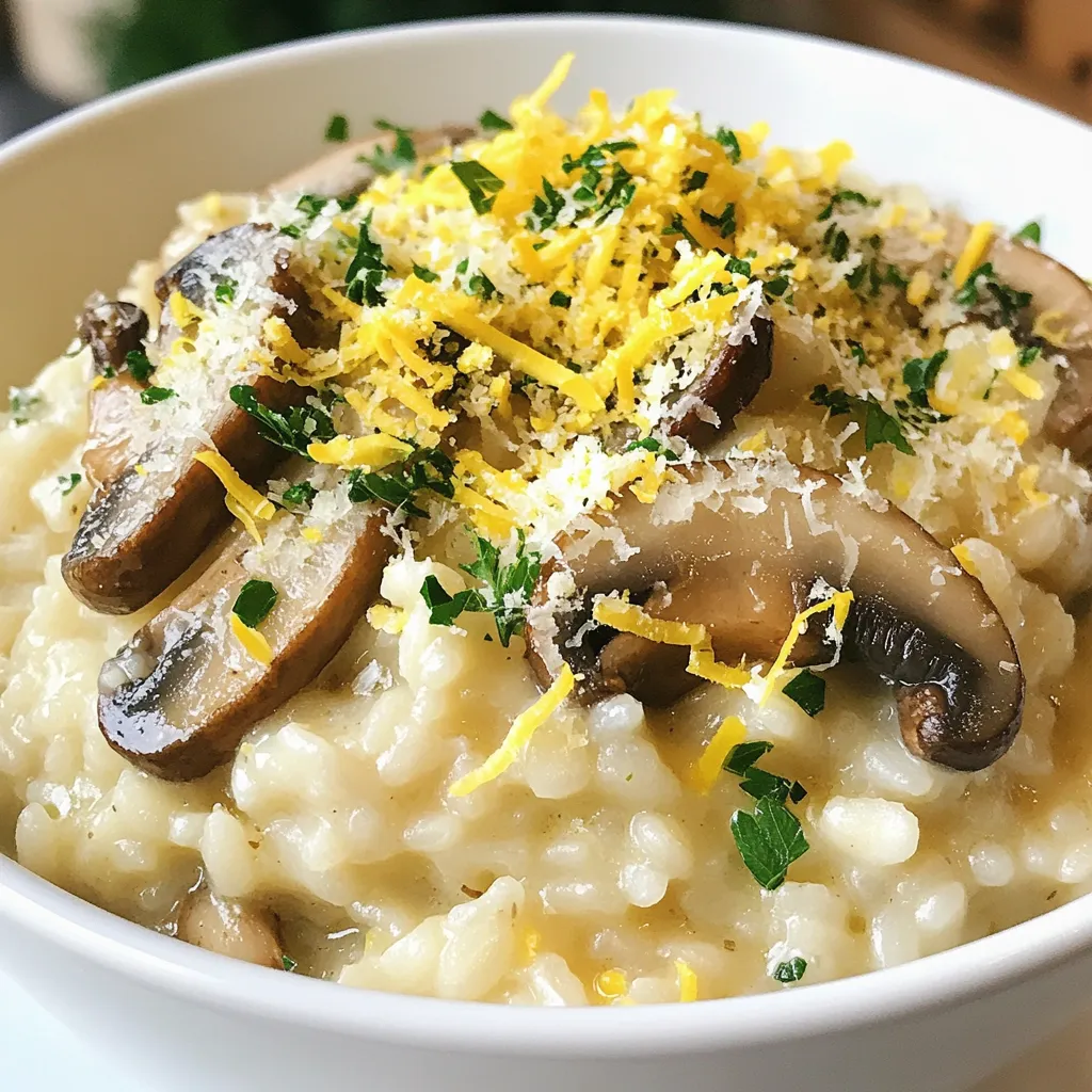 Garlic Butter Mushroom Risotto Einfache Genussreise