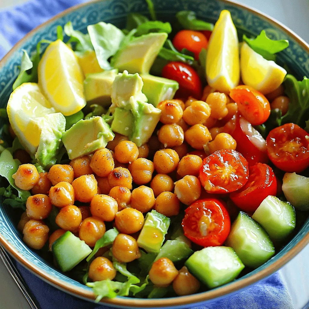 Crispy Chickpea Salad Frisch und Gesund Genießen