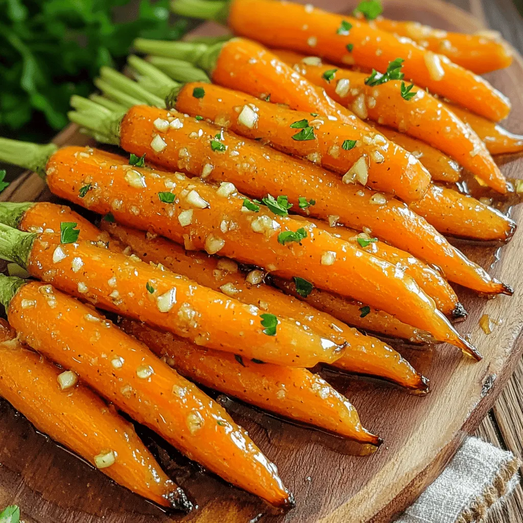 Honey Garlic Glazed Carrots Schmackhafte Beilage