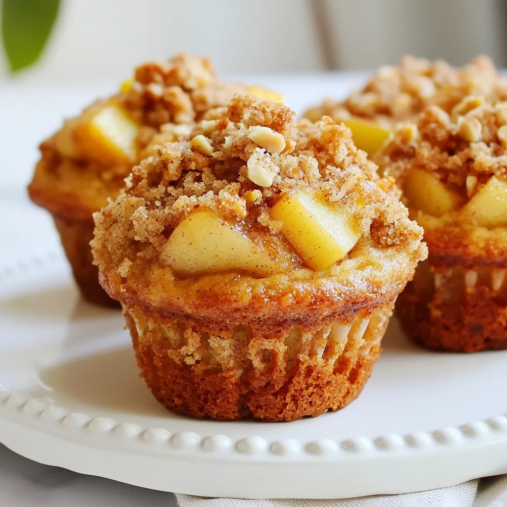 Cinnamon Apple Crumble Muffins Lecker und Einfach