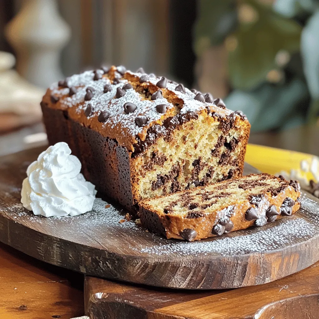 Chocolate Chip Banana Bread Einfaches Rezept