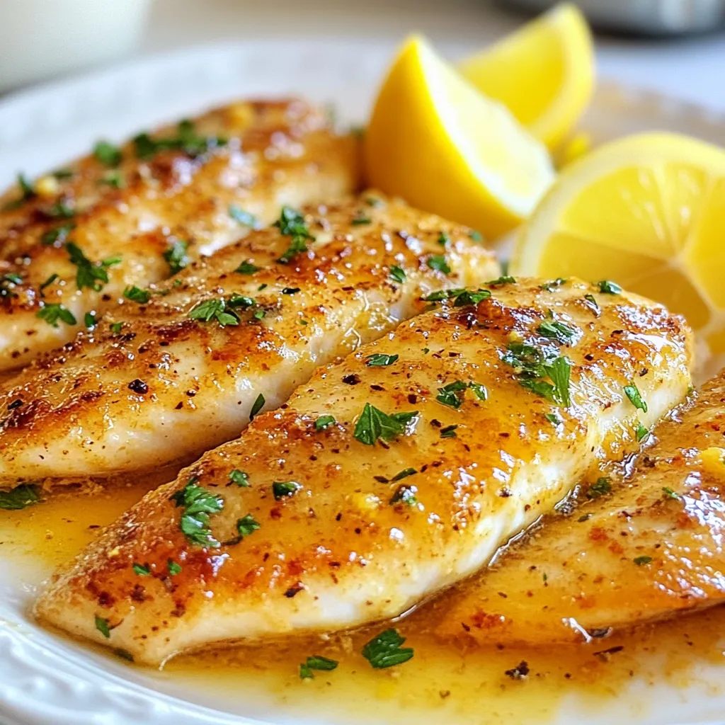 Garlic Butter Lemon Tilapia Einfach und Köstlich