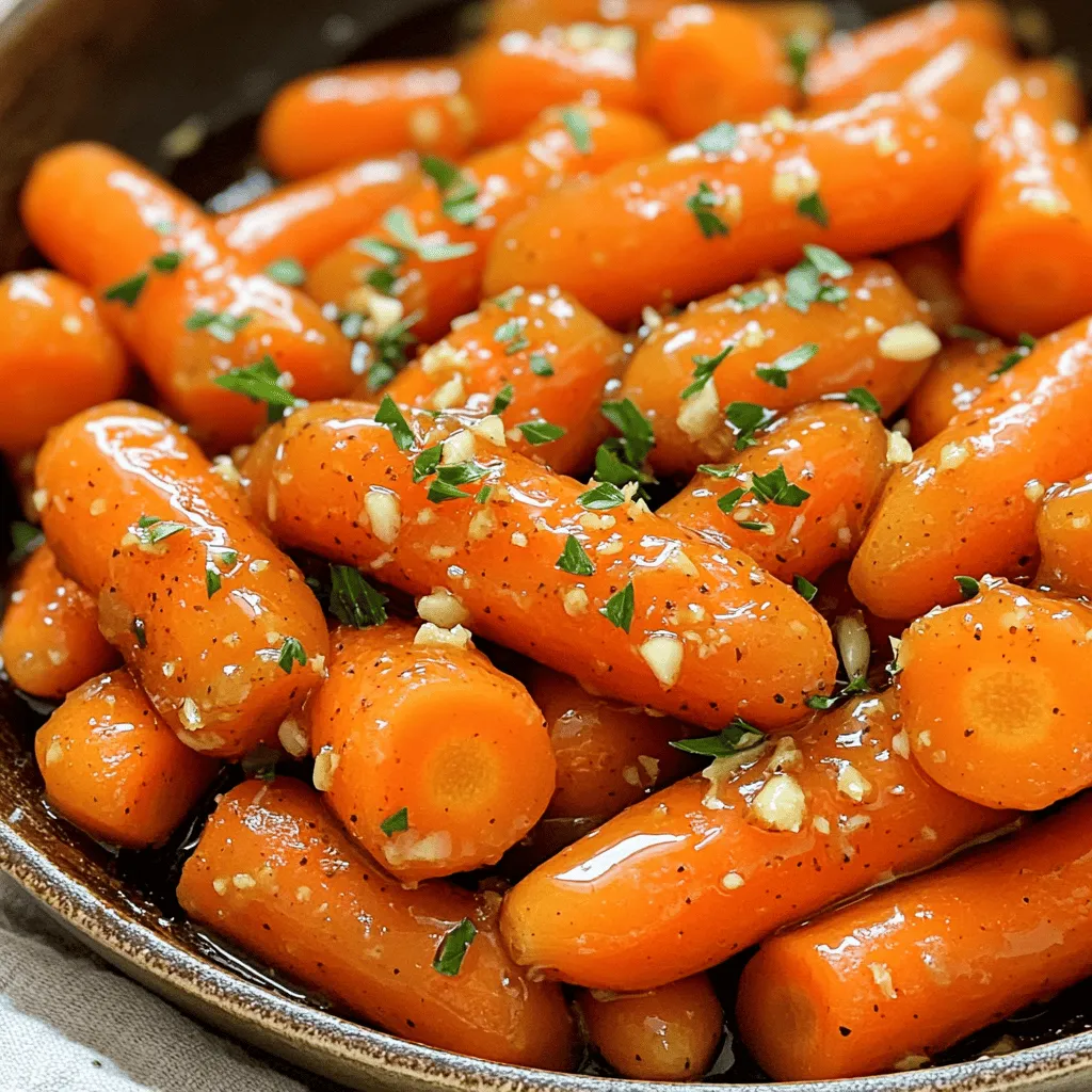 Honig Knoblauch Glasierte Karotten Einfache und Leckereien