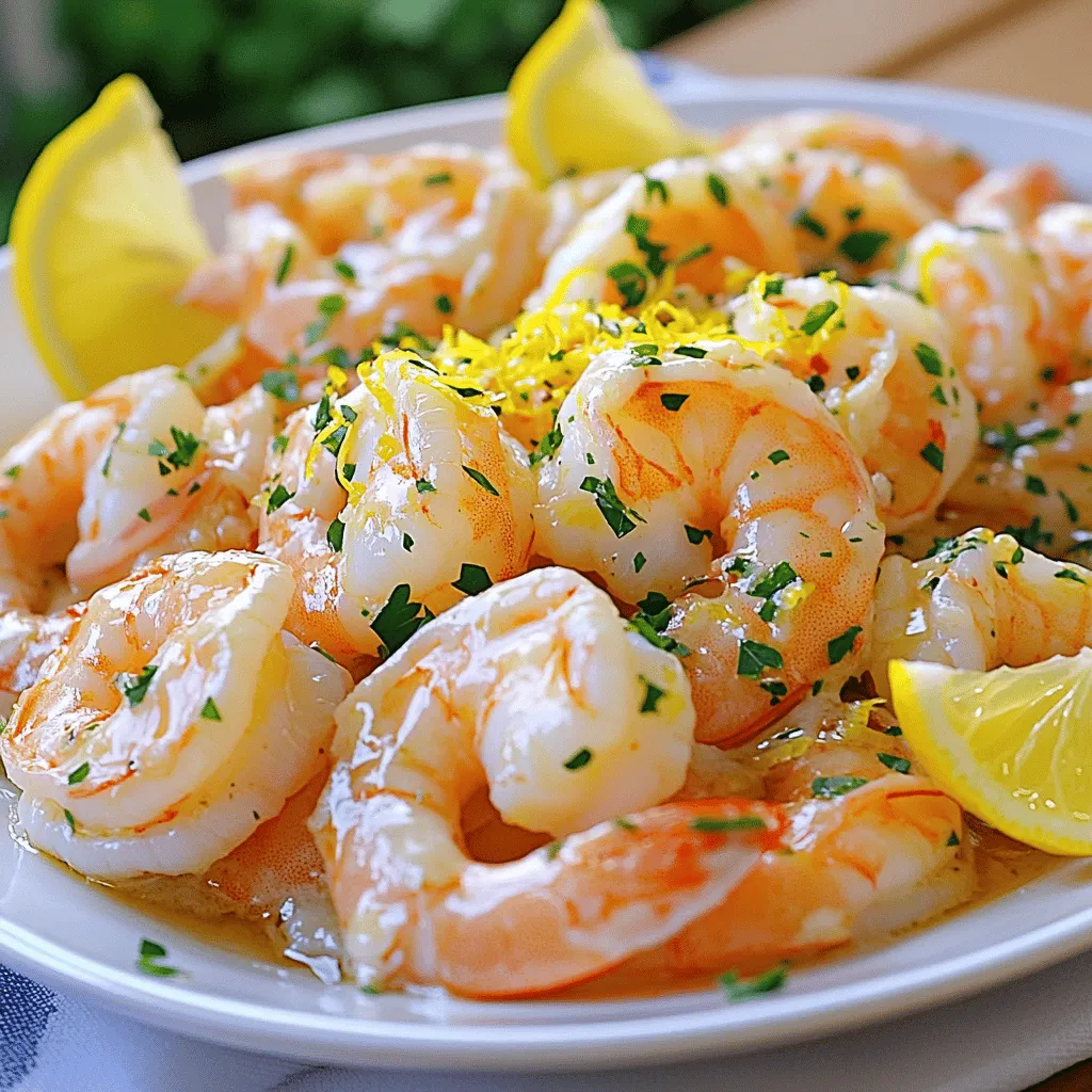 Zitronen-Knoblauch-Butter-Garnelen Schnelle Köstlichkeit