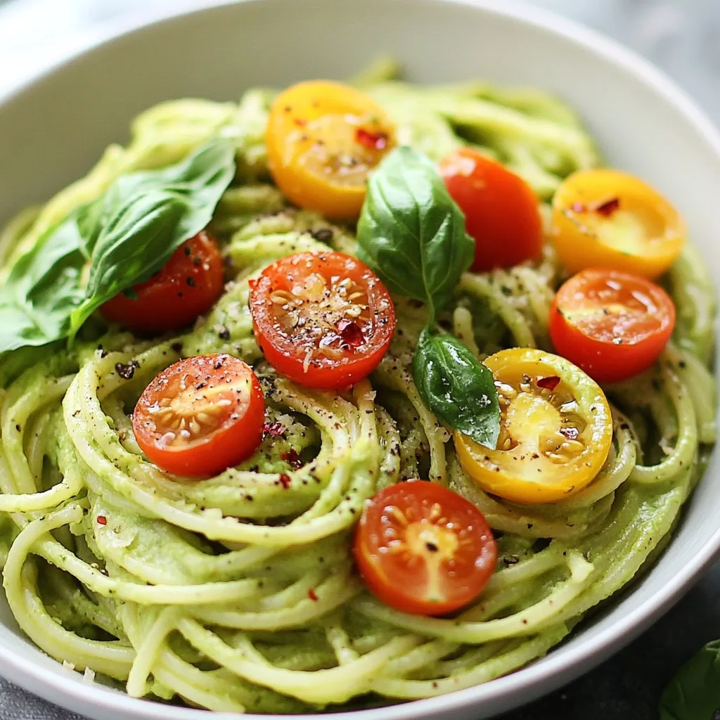 Cremige Avocado Pasta Schnelle und gesunde Mahlzeit