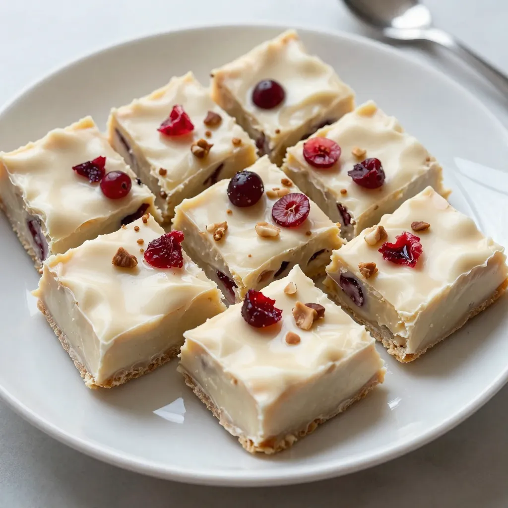 Weiße Schokoladen-Cranberry-Fudge Einfaches Rezept