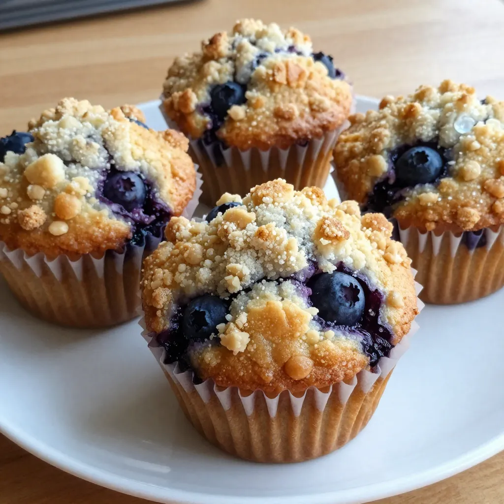 Blaubeer Streusel Muffins Einfach und Lecker Rezept