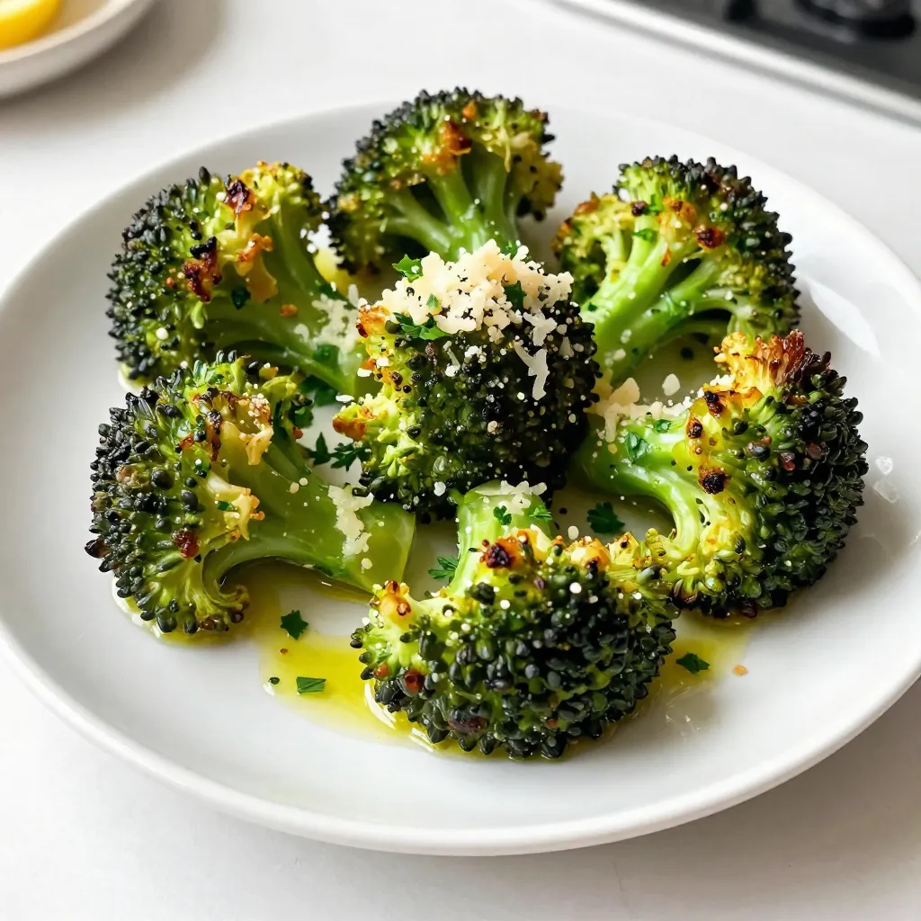 Garlic Parmesan Roasted Broccoli Einfach Zubereiten