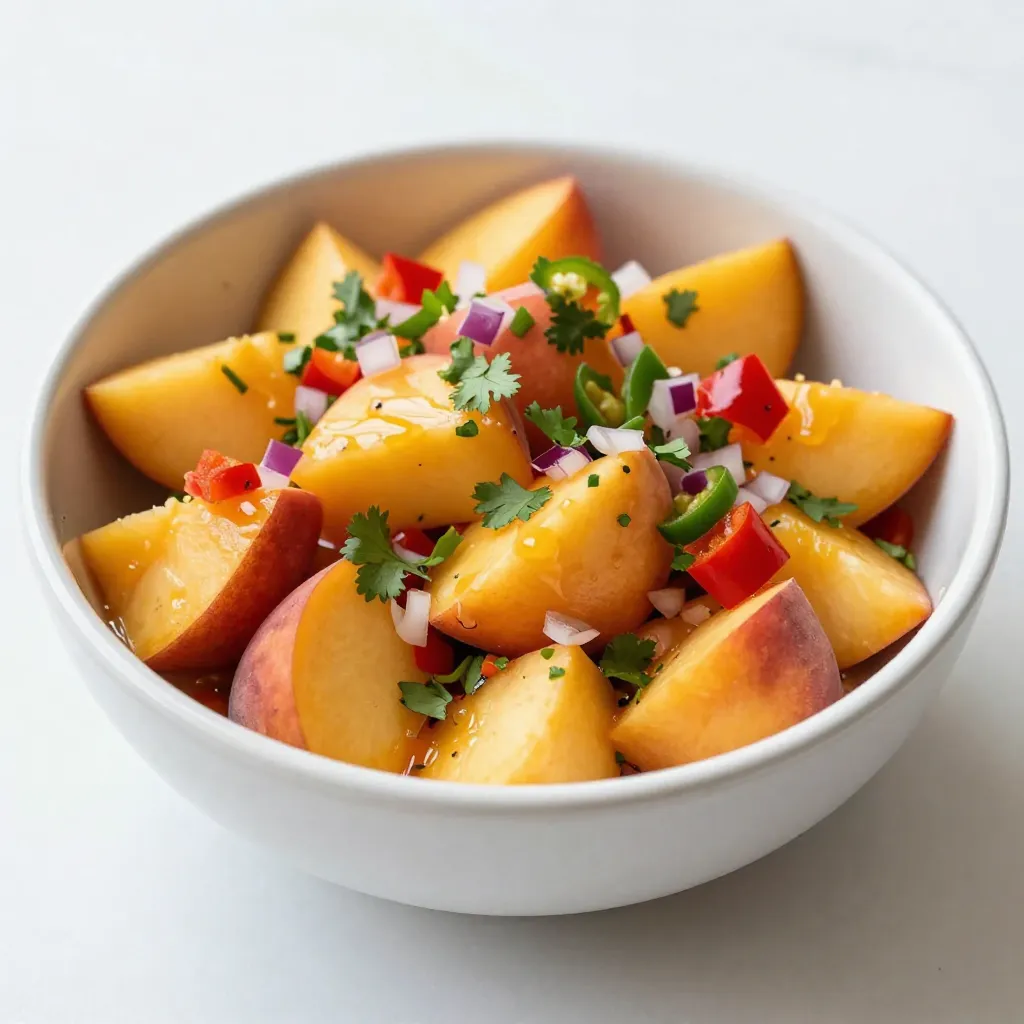 Pfirsich Mango Salsa Einfaches und Frisches Rezept