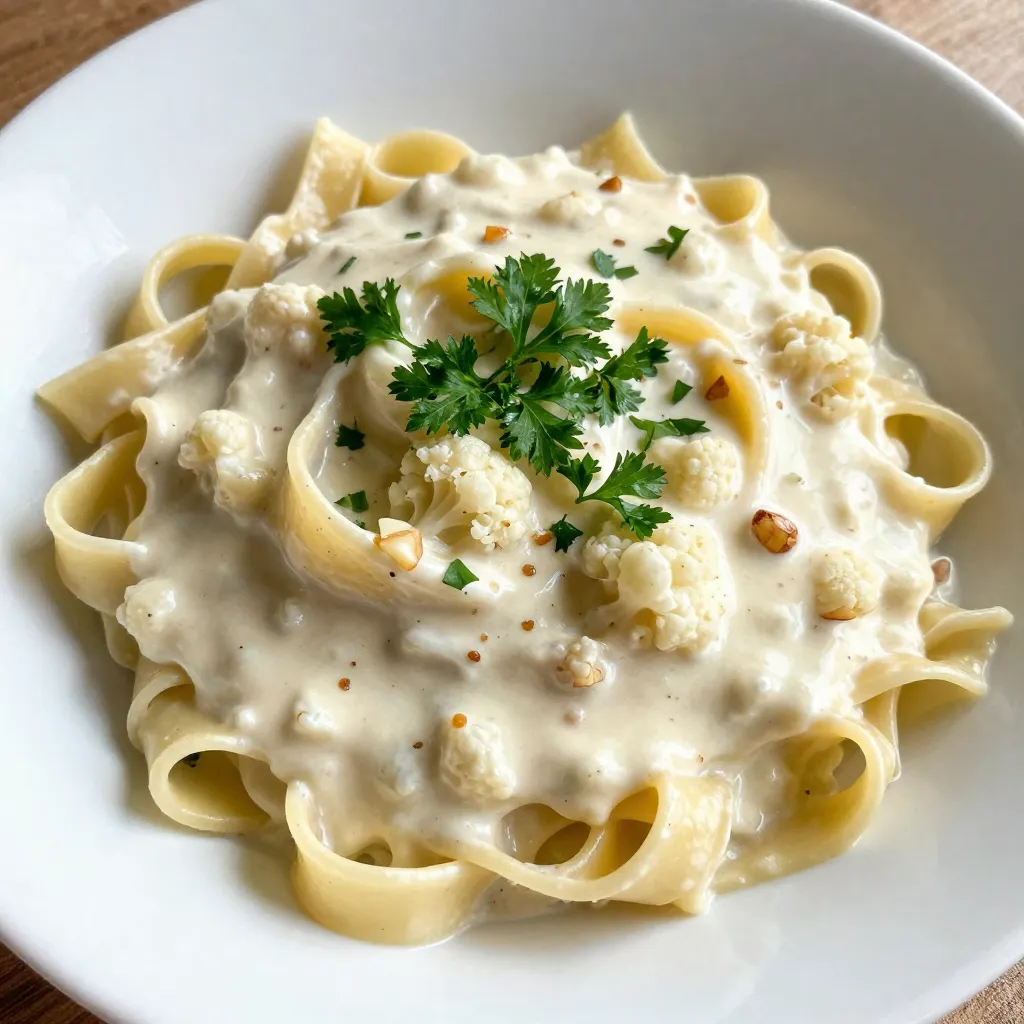 Cremige Blumenkohl Alfredo Einfache und leckere Mahlzeit