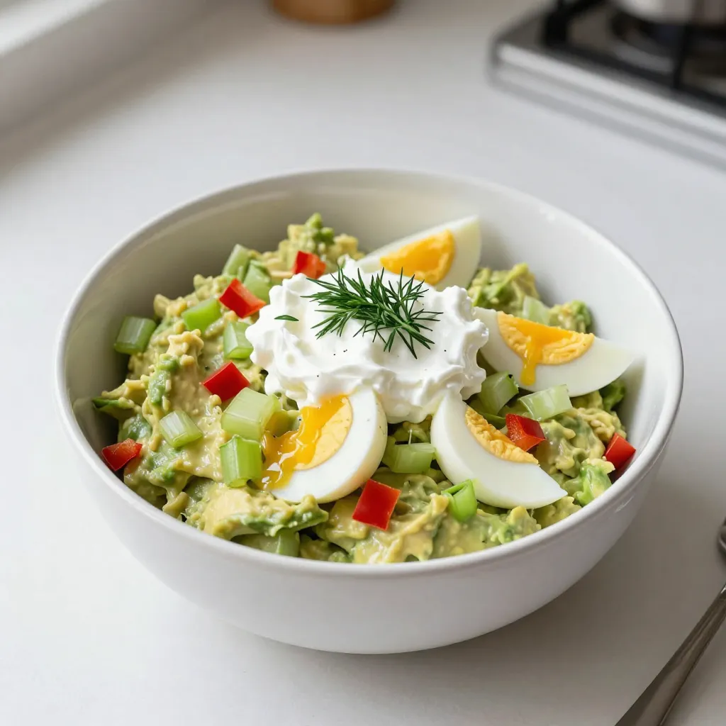 Cremiger Avocado Eiersalat Einfaches Rezept genießen