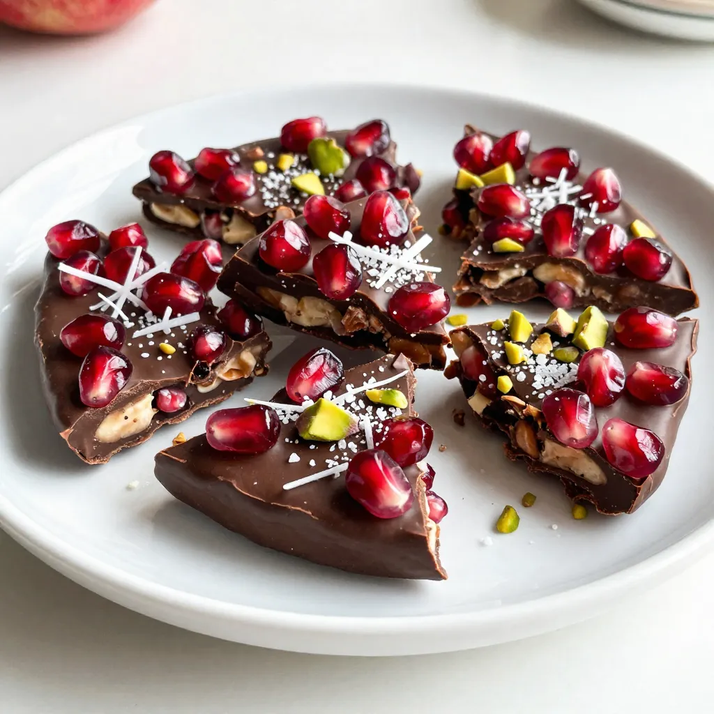 Granatapfel-Schokoladenrinde Einfach und Lecker Genießen