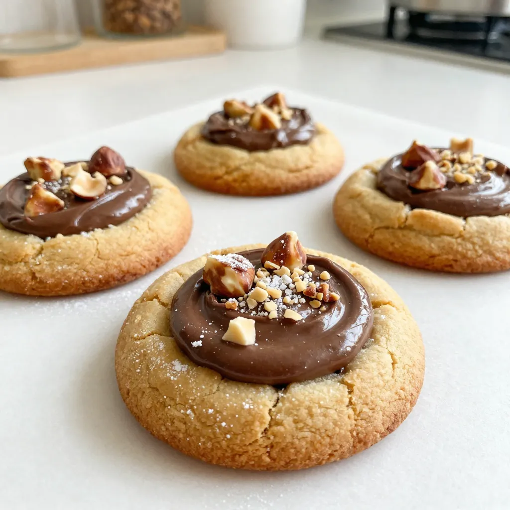 Schokoladen-Hazelnuss gefüllte Kekse für Genießer