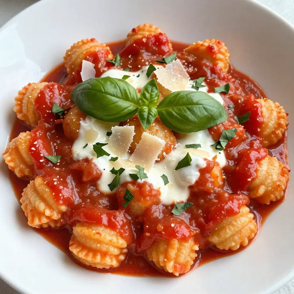 Cremige Tomaten-Basilikum-Gnocchi Einfaches Rezept