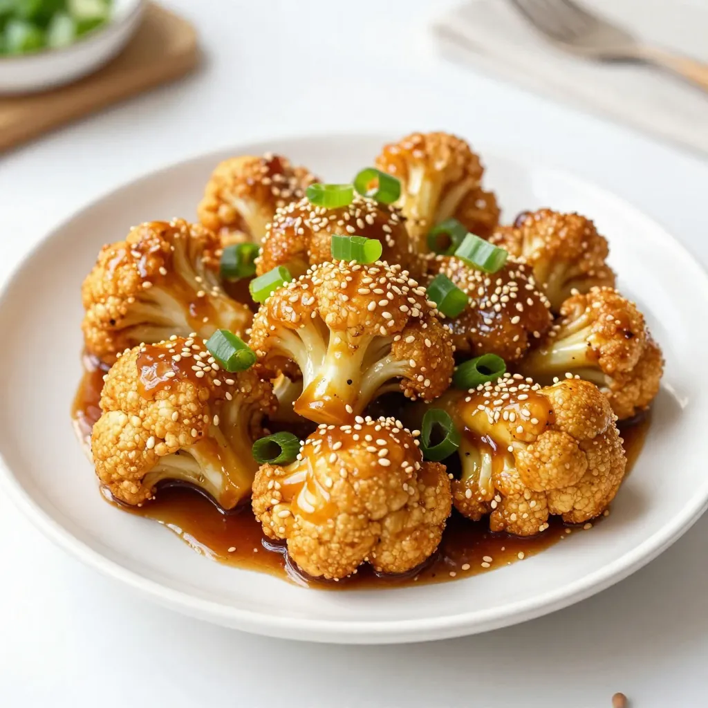 Sticky Sesame Cauliflower Einfaches und köstliches Rezept