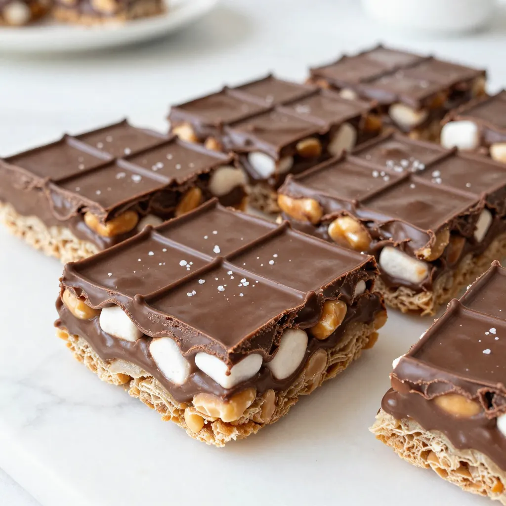 Schokoladen-Erdnussbutter Rice Krispie Treats Rezept