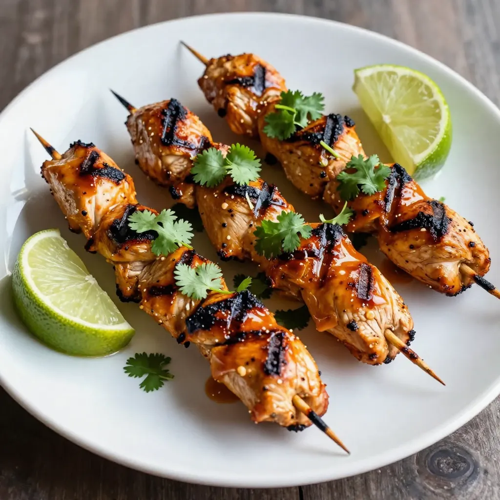 Chipotle Lime Chicken Skewers Köstliches Grillrezept