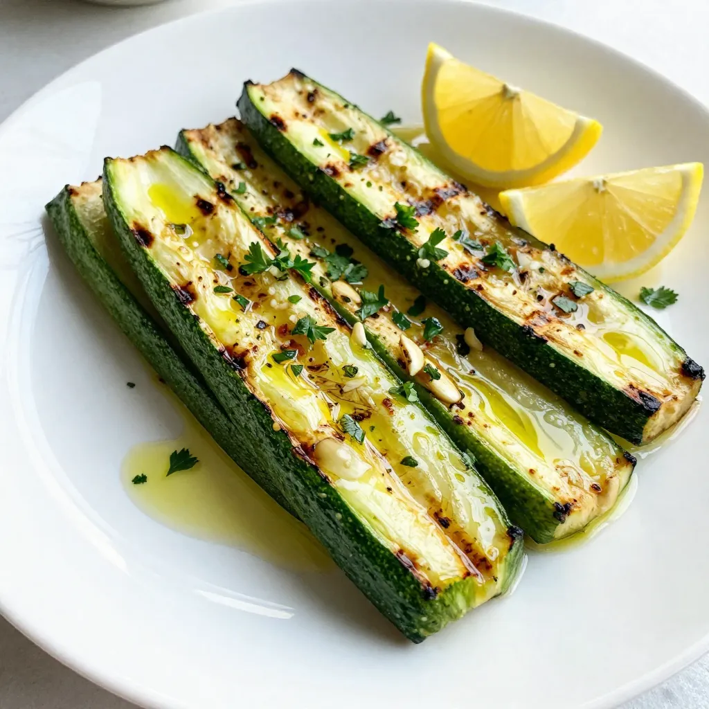 Lemon Herb Grilled Zucchini Einfach und Lecker Kochen